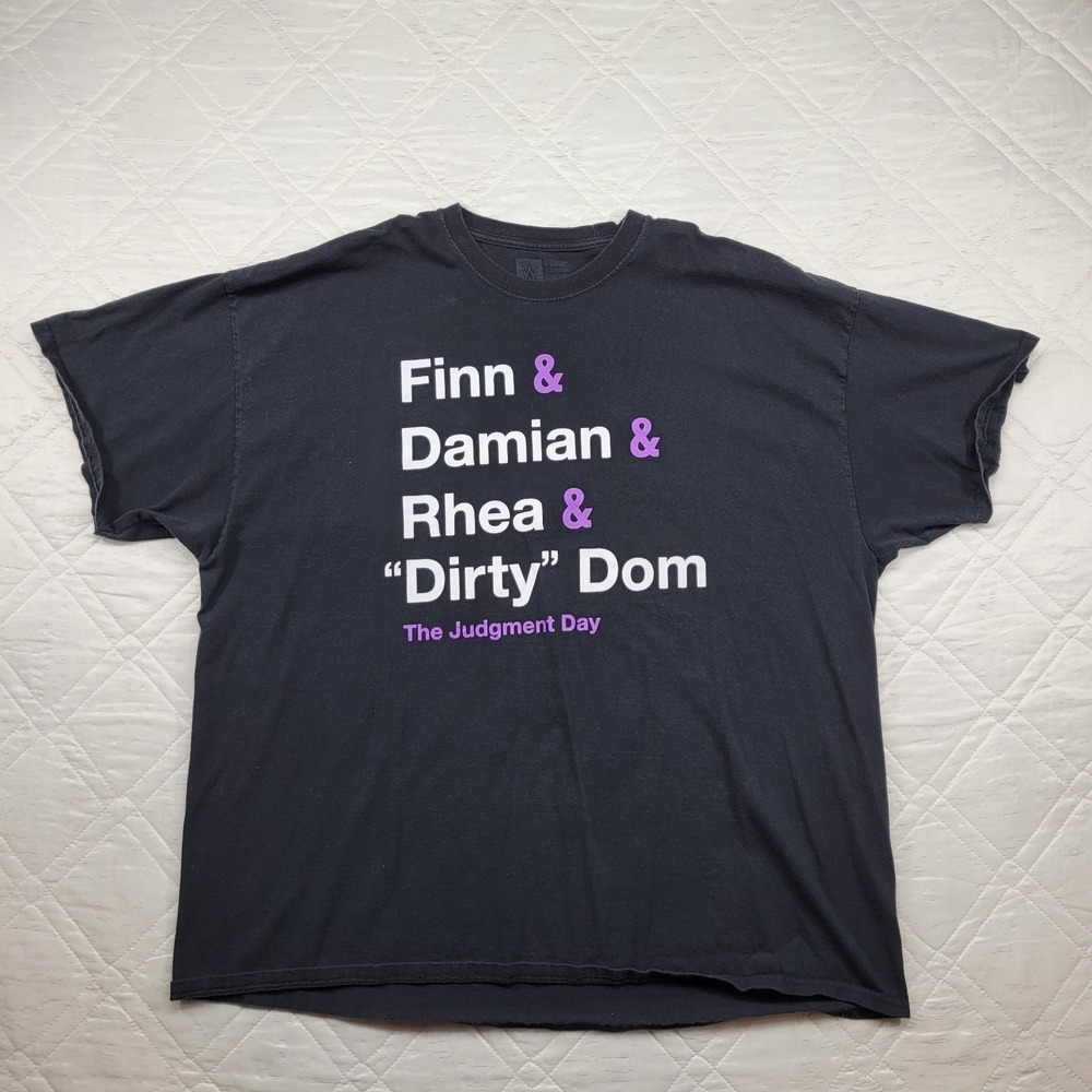WWE The Judgment Day Names black‎ T shirt size XL